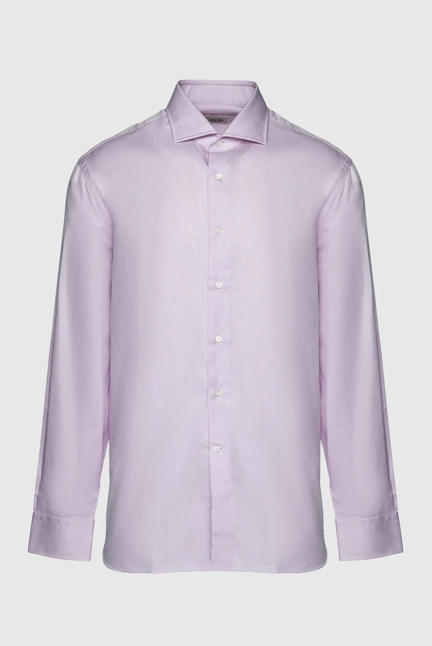 Alessandro Gherardi man violet cotton shirt for men купить с ценами и фото 145063 - photo 1