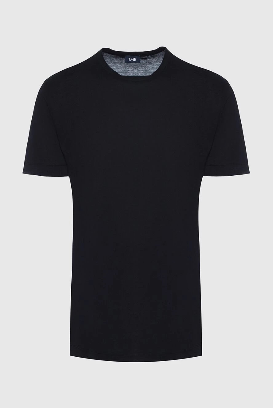 Tombolini man black cotton t-shirt for men купить с ценами и фото 145070 - photo 1