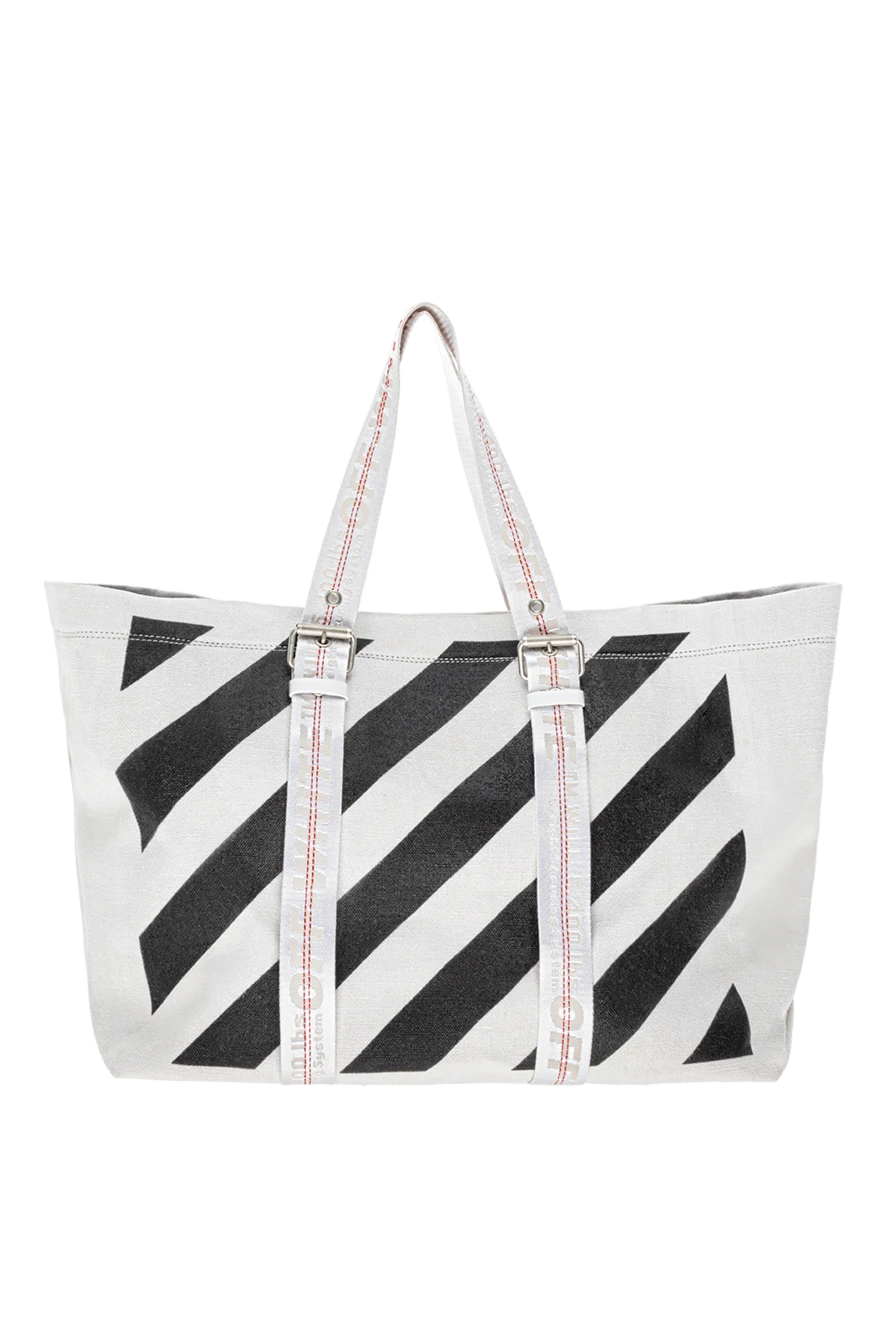 Off-White woman white linen bag for women купить с ценами и фото 145118 - photo 1