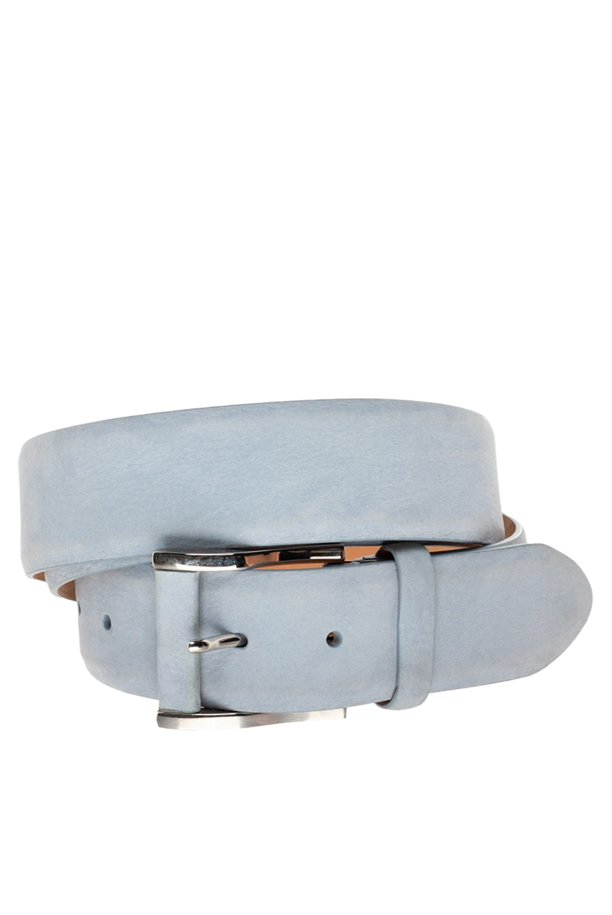 Cesare di Napoli man blue leather belt for men купить с ценами и фото 145139 - photo 1