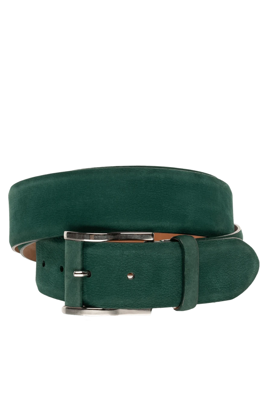 Cesare di Napoli man green leather belt for men купить с ценами и фото 145141 - photo 1