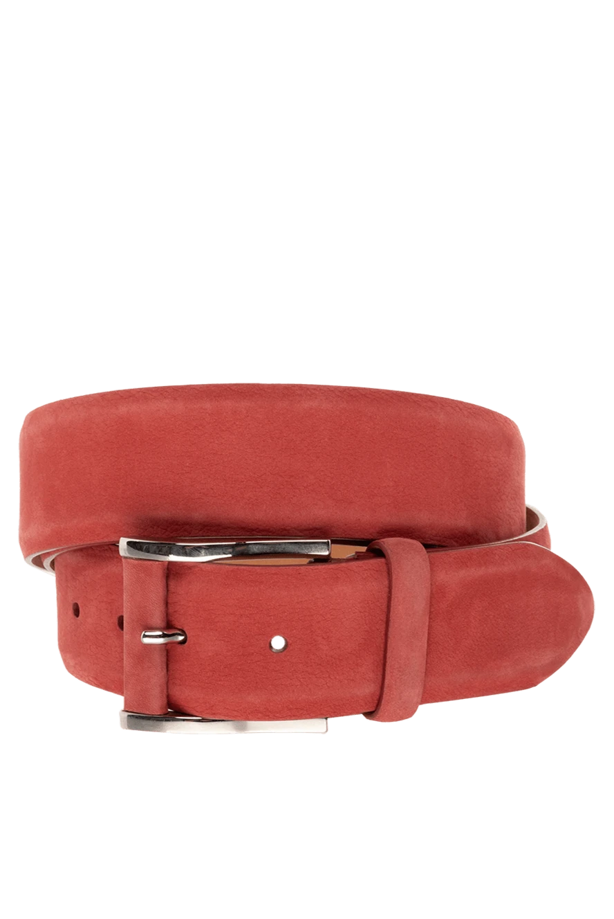 Cesare di Napoli man pink leather belt for men купить с ценами и фото 145143 - photo 1