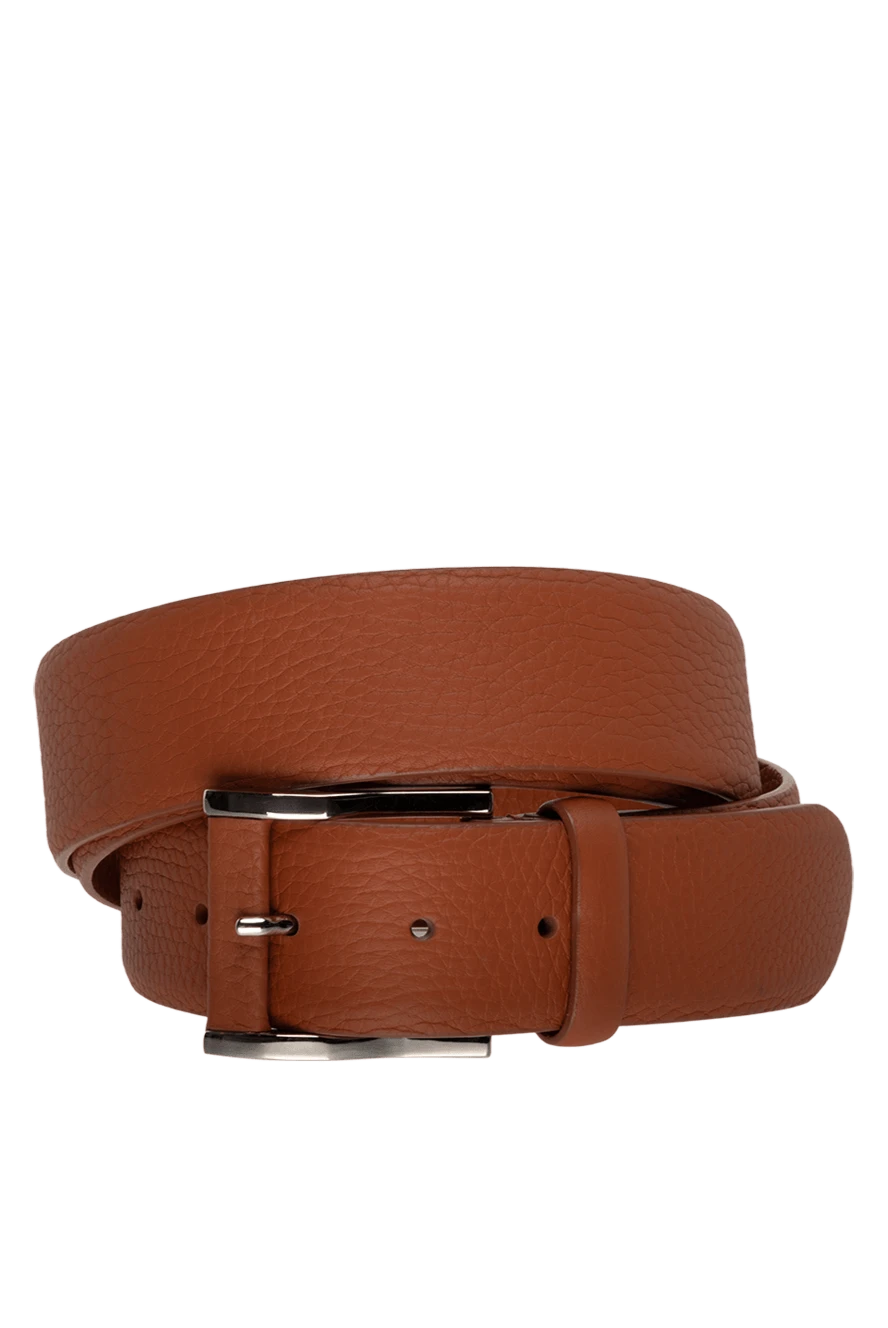 Cesare di Napoli man orange leather belt for men купить с ценами и фото 145172 - photo 1