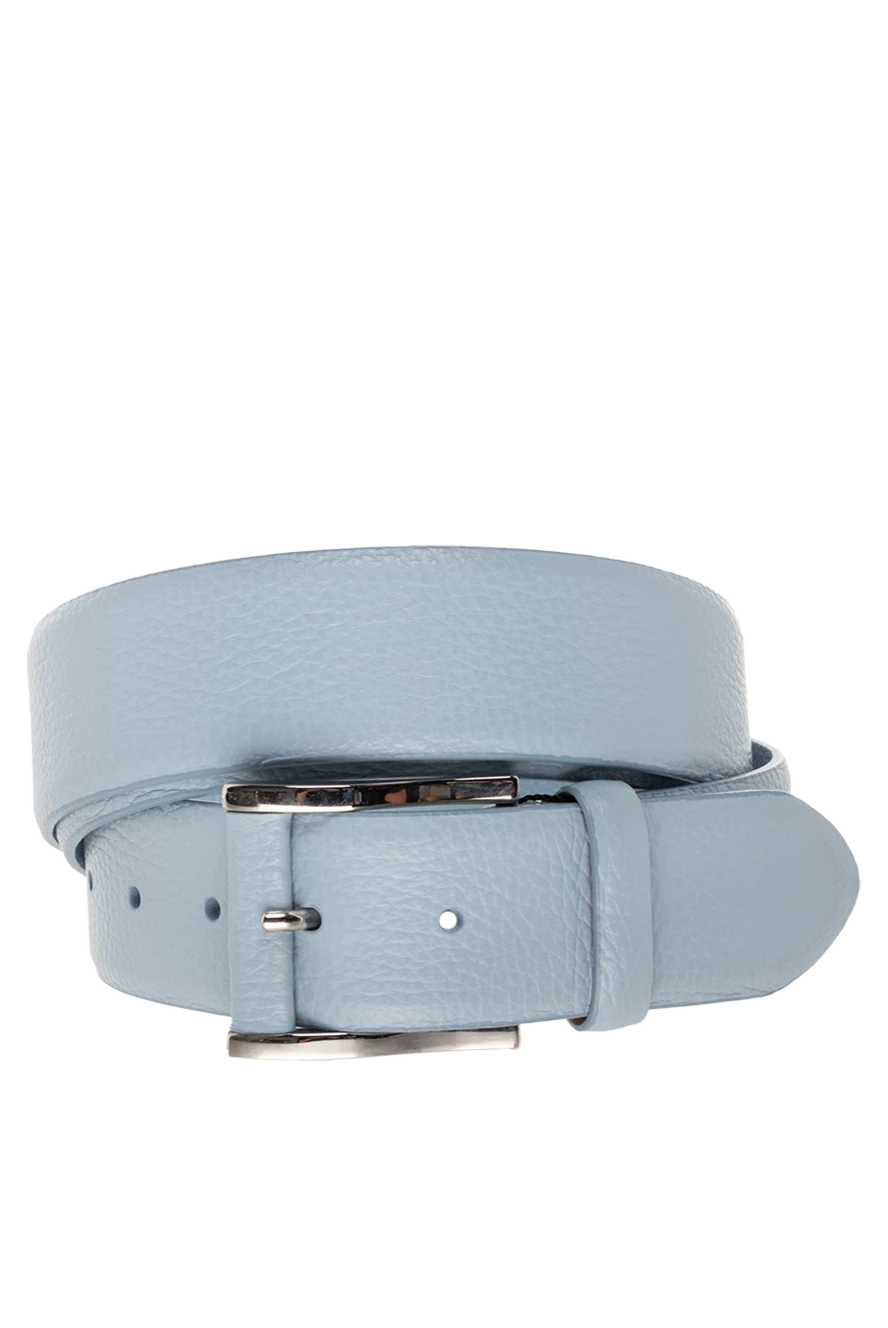 Cesare di Napoli man blue leather belt for men купить с ценами и фото 145179 - photo 1