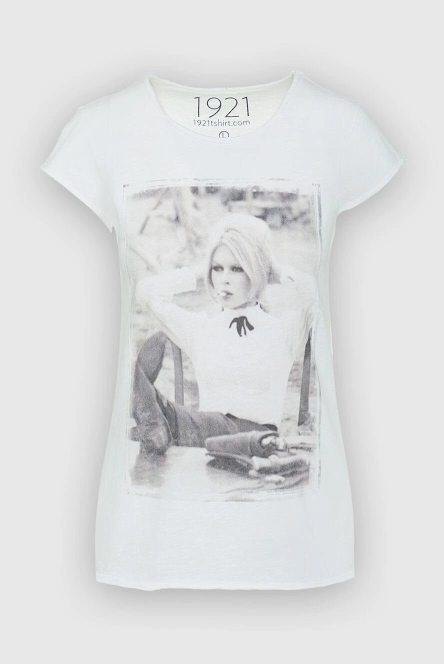 1921 T-Shirt woman white cotton t-shirt for women купить с ценами и фото 145235 - photo 1