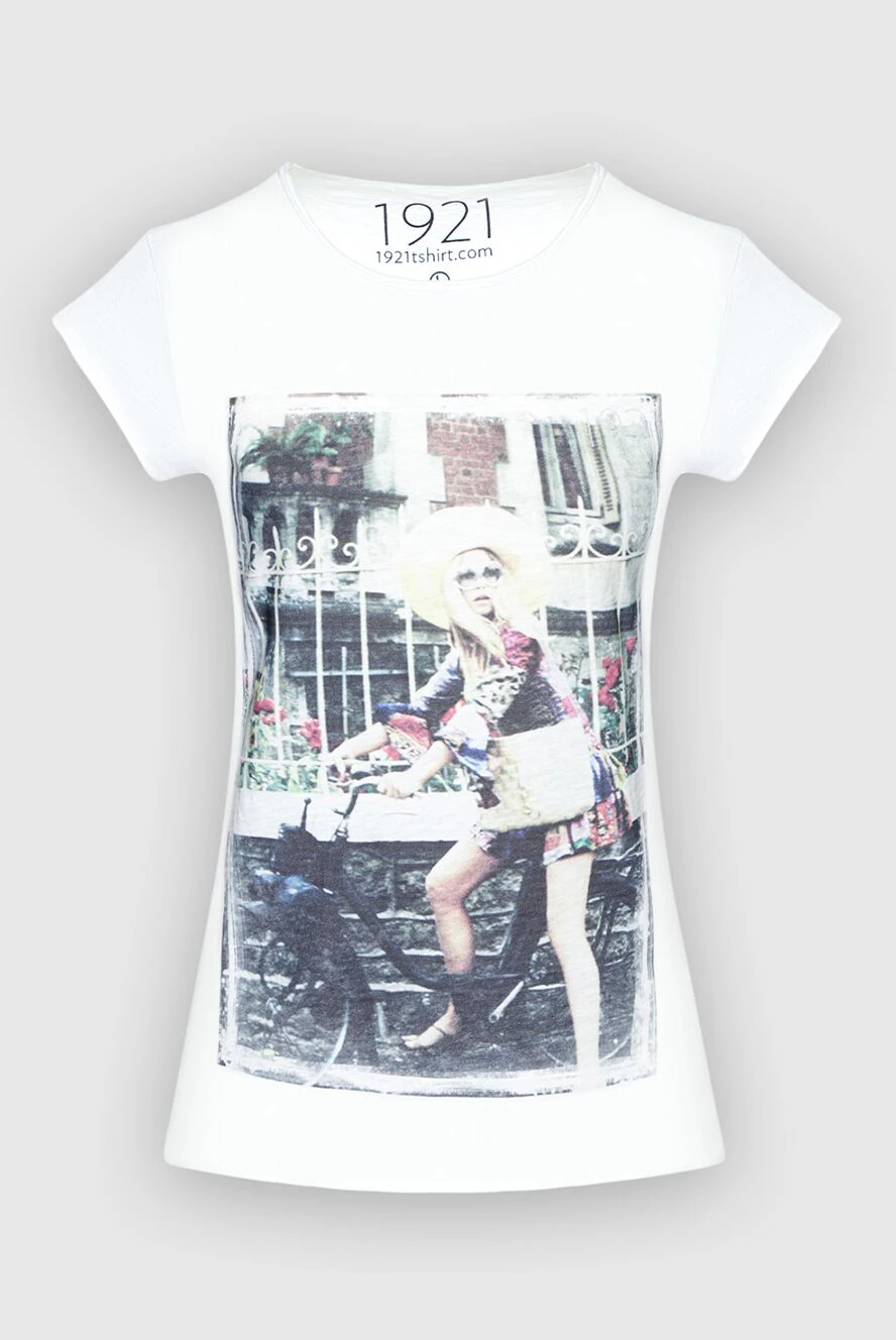 1921 T-Shirt woman white cotton t-shirt for women купить с ценами и фото 145236 - photo 1