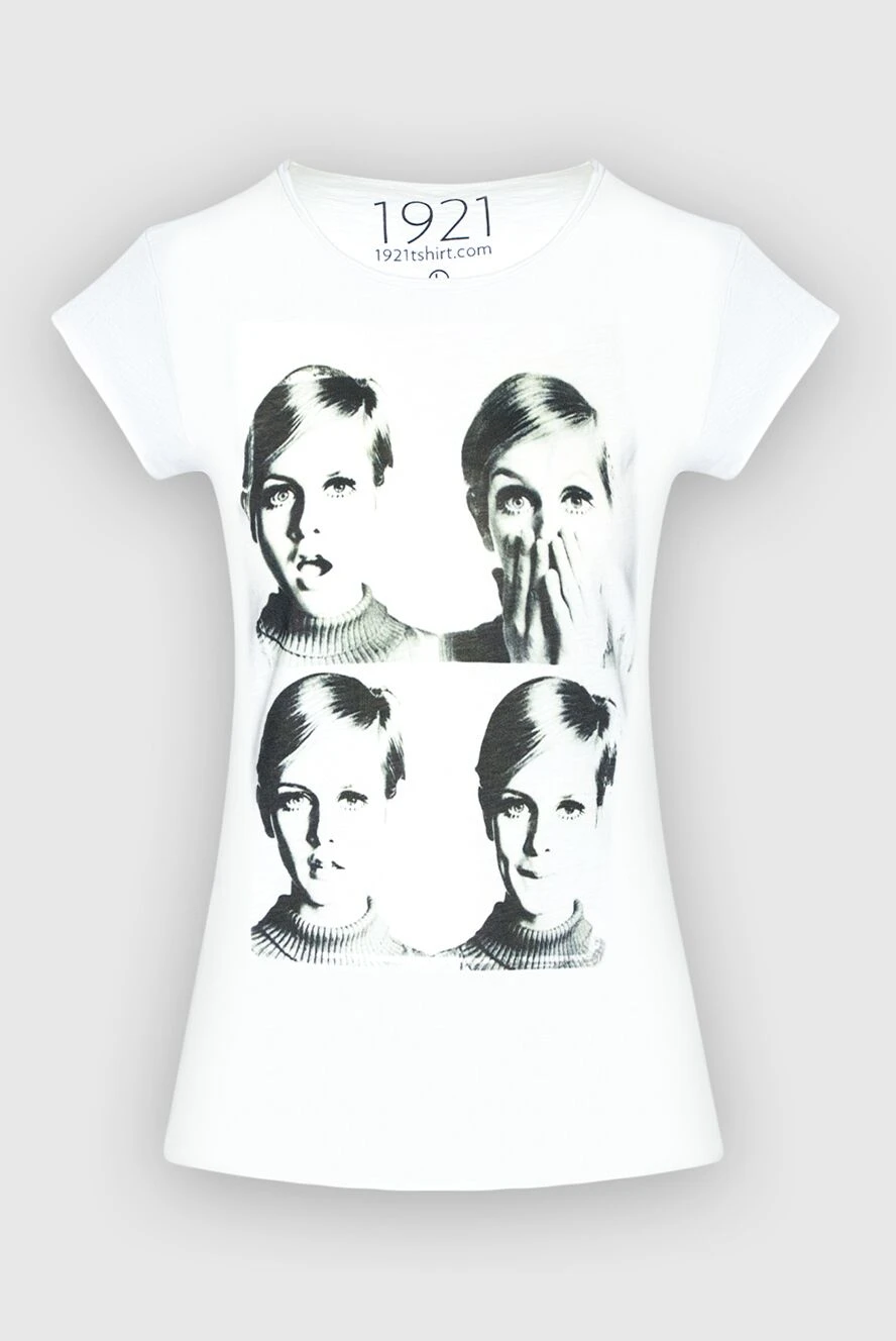 1921 T-Shirt woman white cotton t-shirt for women купить с ценами и фото 145242 - photo 1