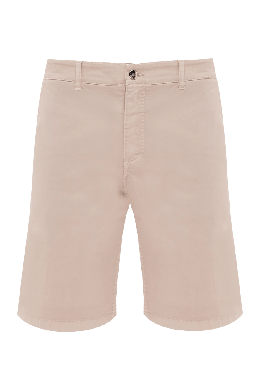 Zilli man beige cotton shorts for men купить с ценами и фото 145369 - photo 1