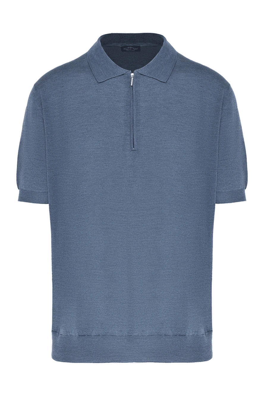 Cesare di Napoli man silk polo gray for men купить с ценами и фото 145414 - photo 1