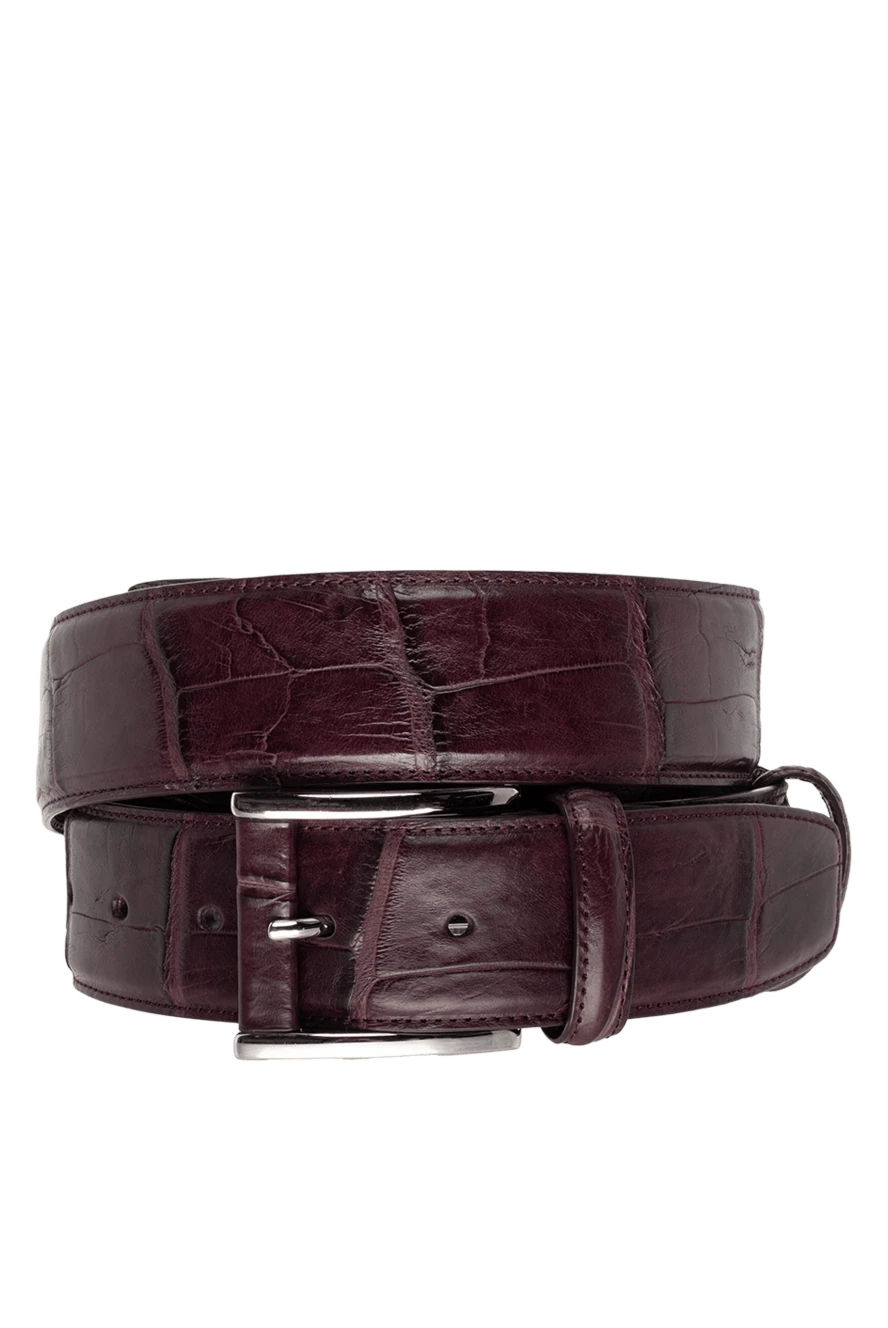 Tardini man purple crocodile leather belt for men купить с ценами и фото 145464 - photo 1