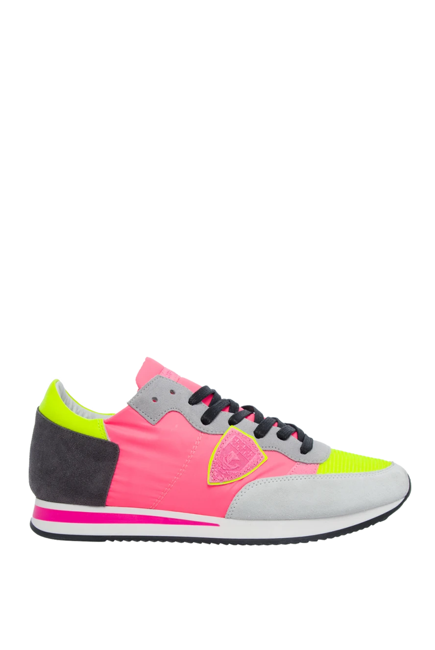 Philippe Model woman pink leather sneakers for women купить с ценами и фото 145523 - photo 1