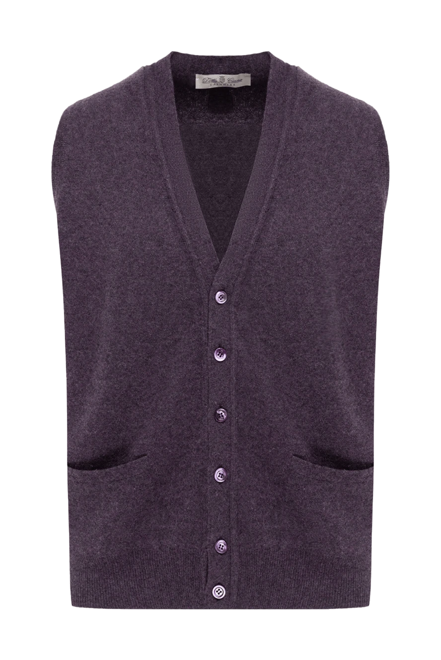 Della Ciana man men's cashmere vest purple купить с ценами и фото 146366 - photo 1