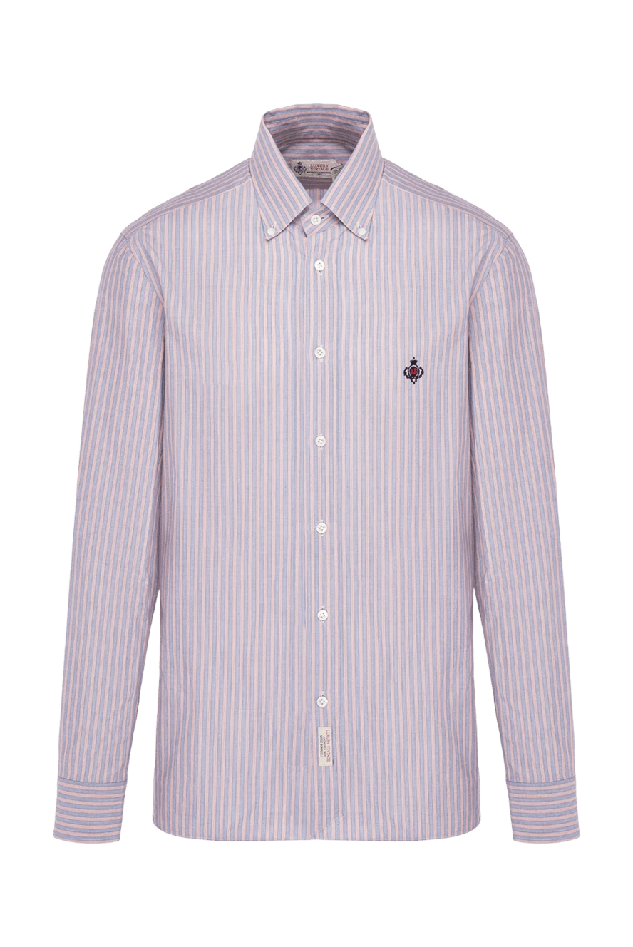 Borrelli man men's beige cotton shirt купить с ценами и фото 146370 - photo 1