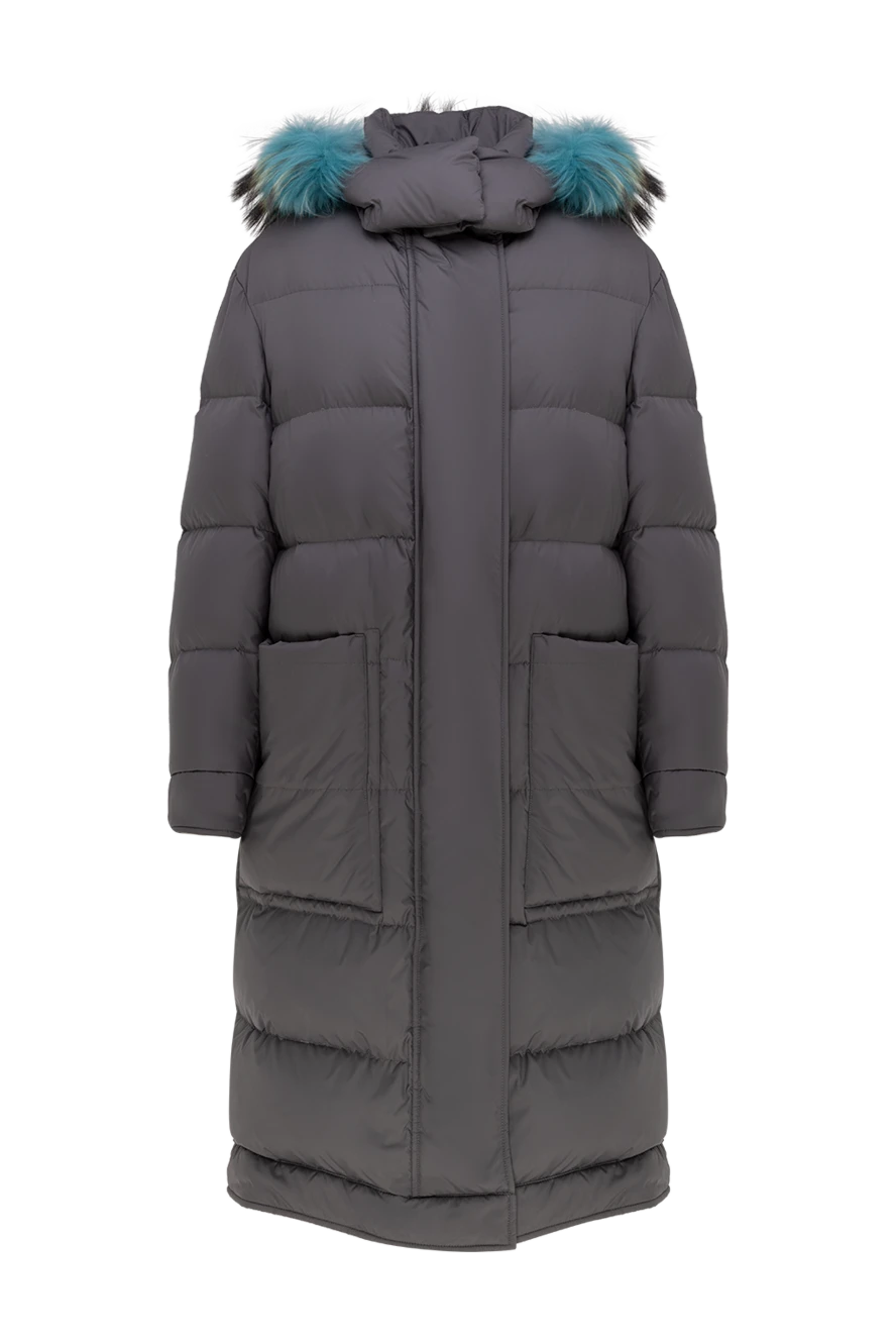 Gallotti woman women's gray polyester down jacket купить с ценами и фото 146455 - photo 1