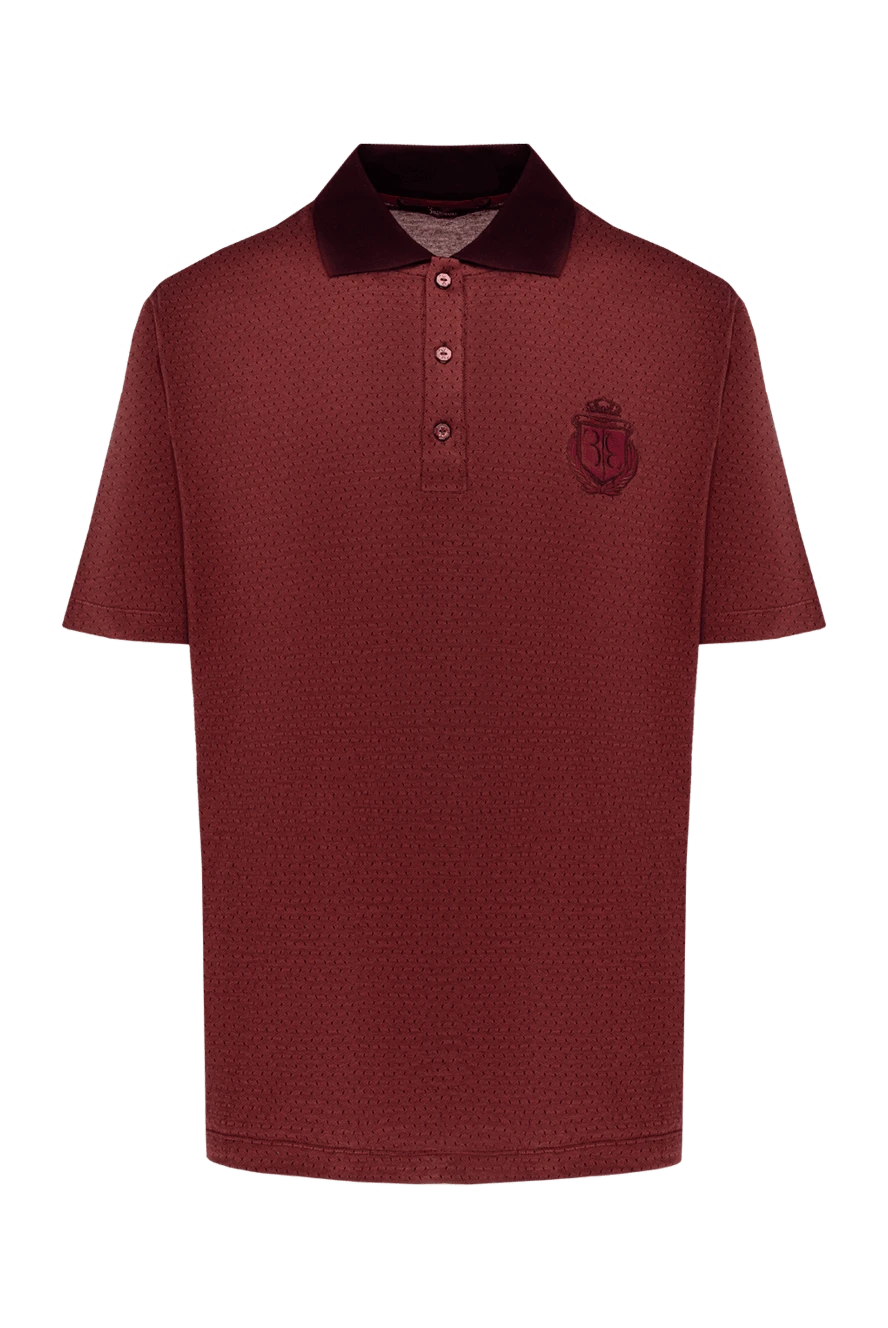 Billionaire man cotton long sleeve polo red for men купить с ценами и фото 146483 - photo 1