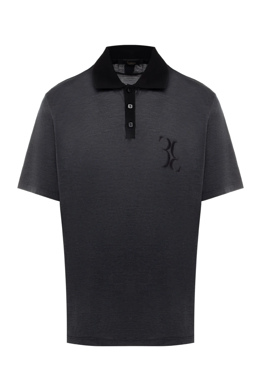 Billionaire man silk and cotton polo gray for men купить с ценами и фото 146494 - photo 1