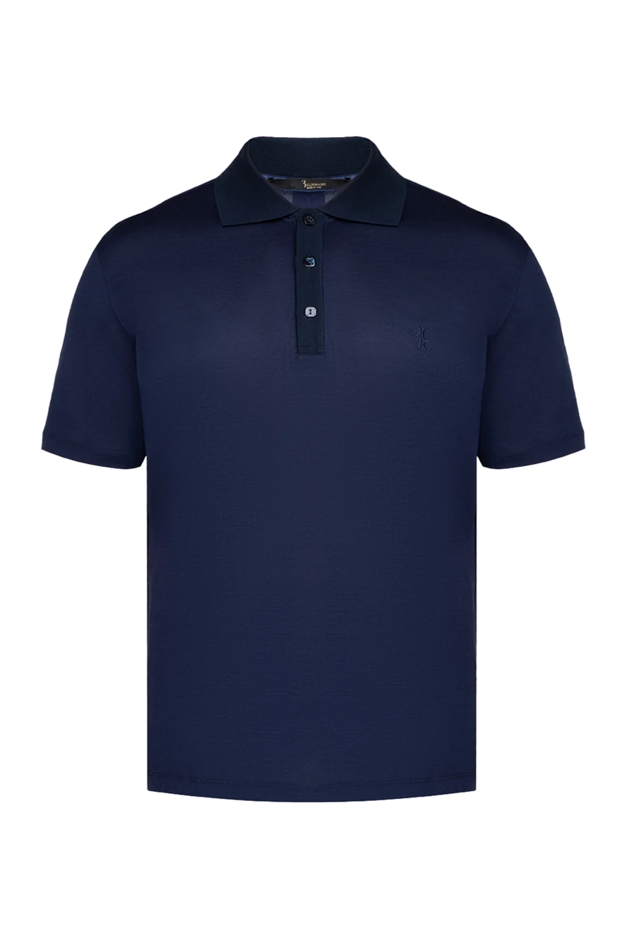 Billionaire man cotton polo blue for men купить с ценами и фото 146495 - photo 1