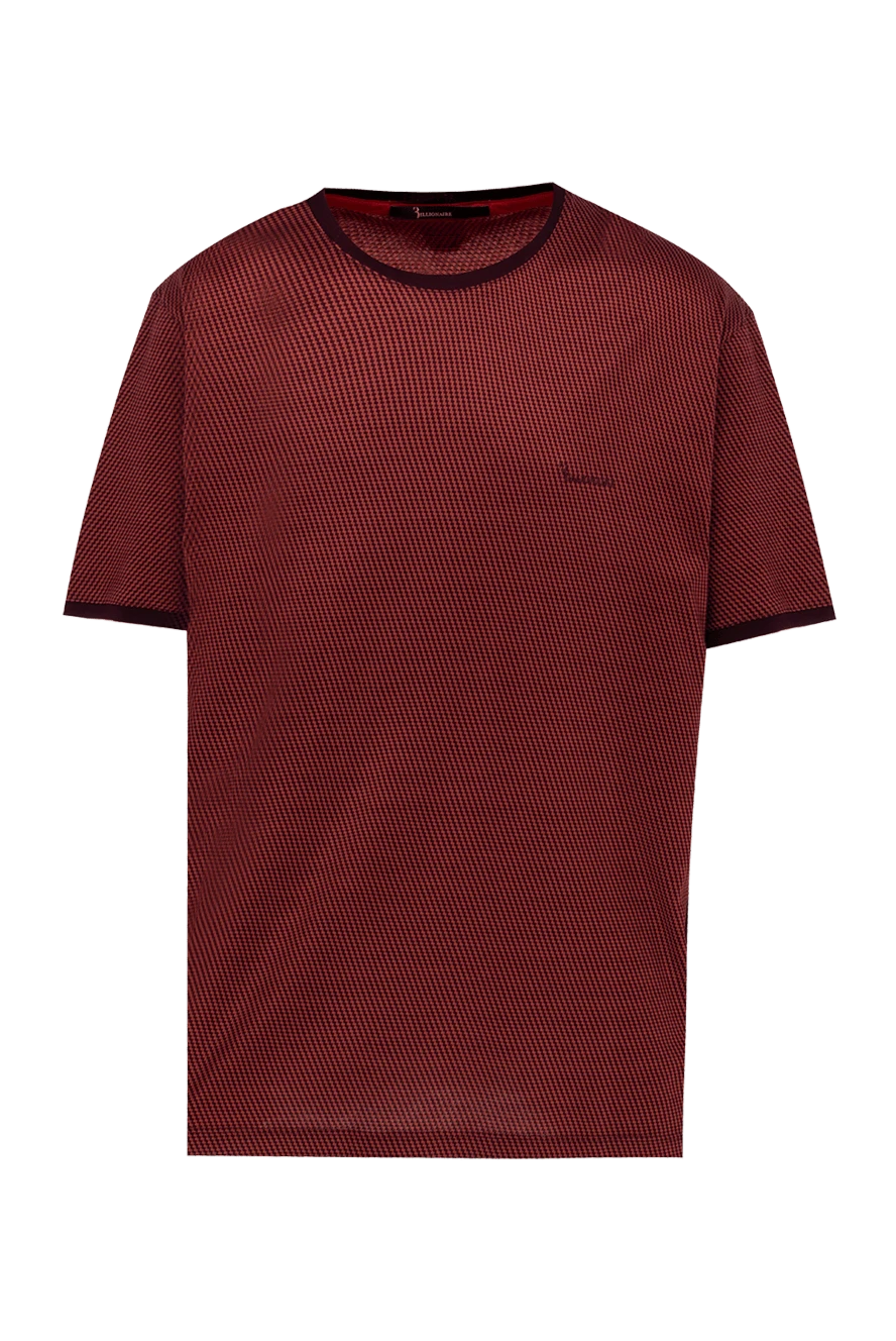 Billionaire man cotton t-shirt burgundy for men купить с ценами и фото 146516 - photo 1