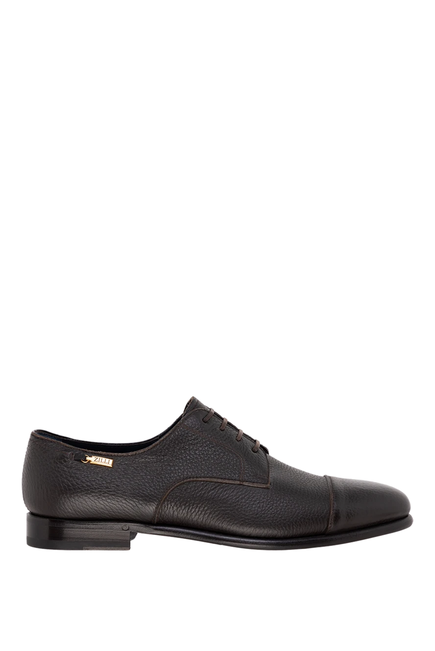 Zilli man brown leather men's shoes купить с ценами и фото 146700 - photo 1