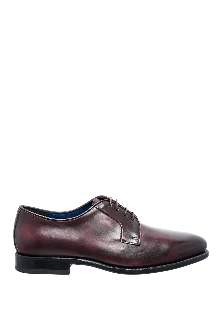 Cesare di Napoli man shoes for men made of leather burgundy купить с ценами и фото 146723 - photo 1