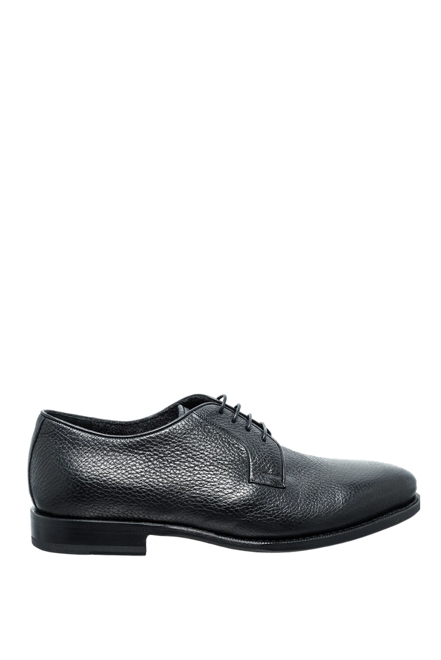 Cesare di Napoli man men's black leather shoes купить с ценами и фото 146726 - photo 1