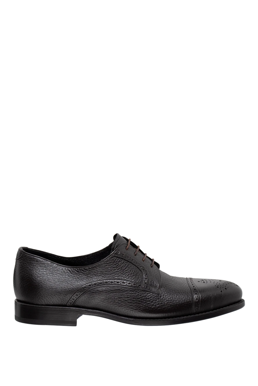 Cesare di Napoli man men's black leather shoes купить с ценами и фото 146731 - photo 1