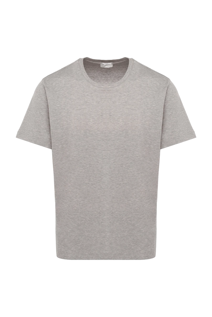 Bilancioni man gray cotton t-shirt for men купить с ценами и фото 146753 - photo 1