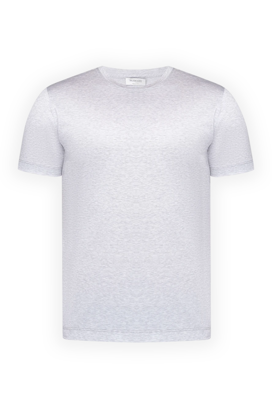 Bilancioni man gray cotton t-shirt for men купить с ценами и фото 146756 - photo 1