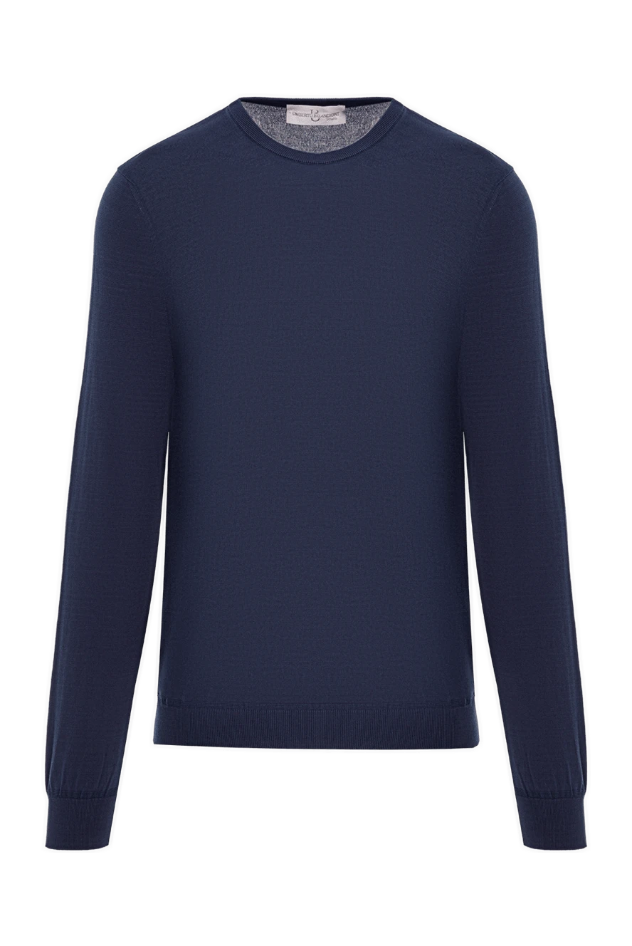 Bilancioni джемпер из хлопка мужской синий тонкий с круглым вырезом
146765 - фото 1