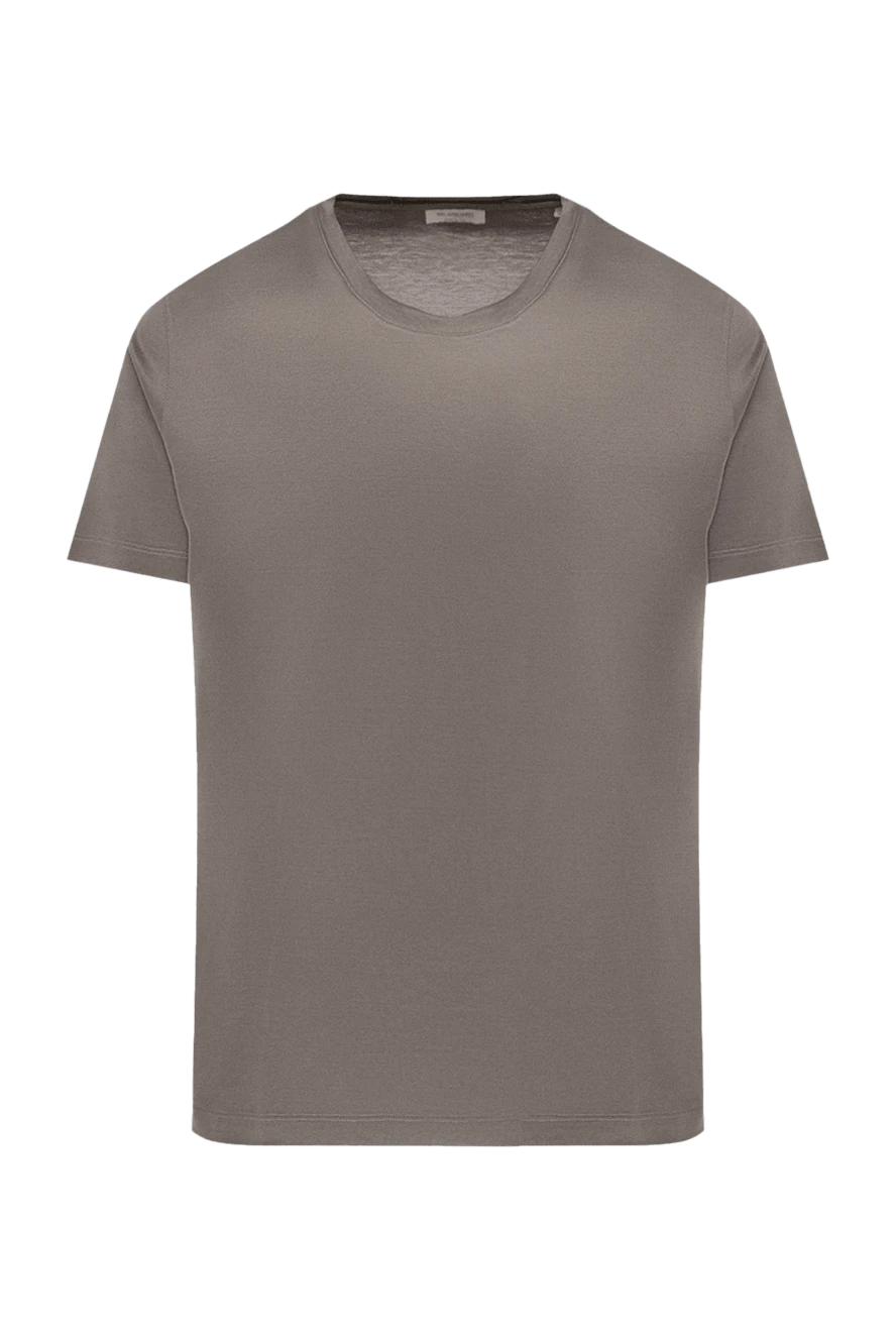 Bilancioni man brown cotton t-shirt for men купить с ценами и фото 146773 - photo 1