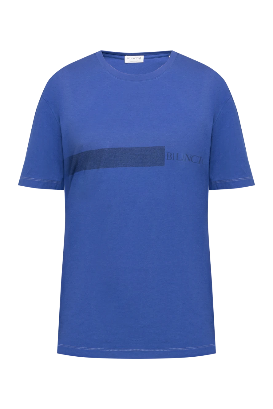 Bilancioni blue cotton t-shirt for men 146778 - photo 1