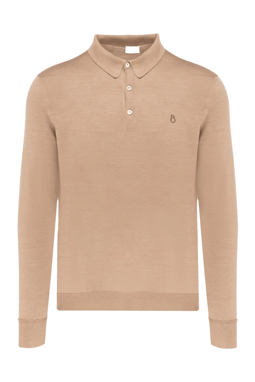 Bilancioni man beige silk polo for men купить с ценами и фото 146786 - photo 1