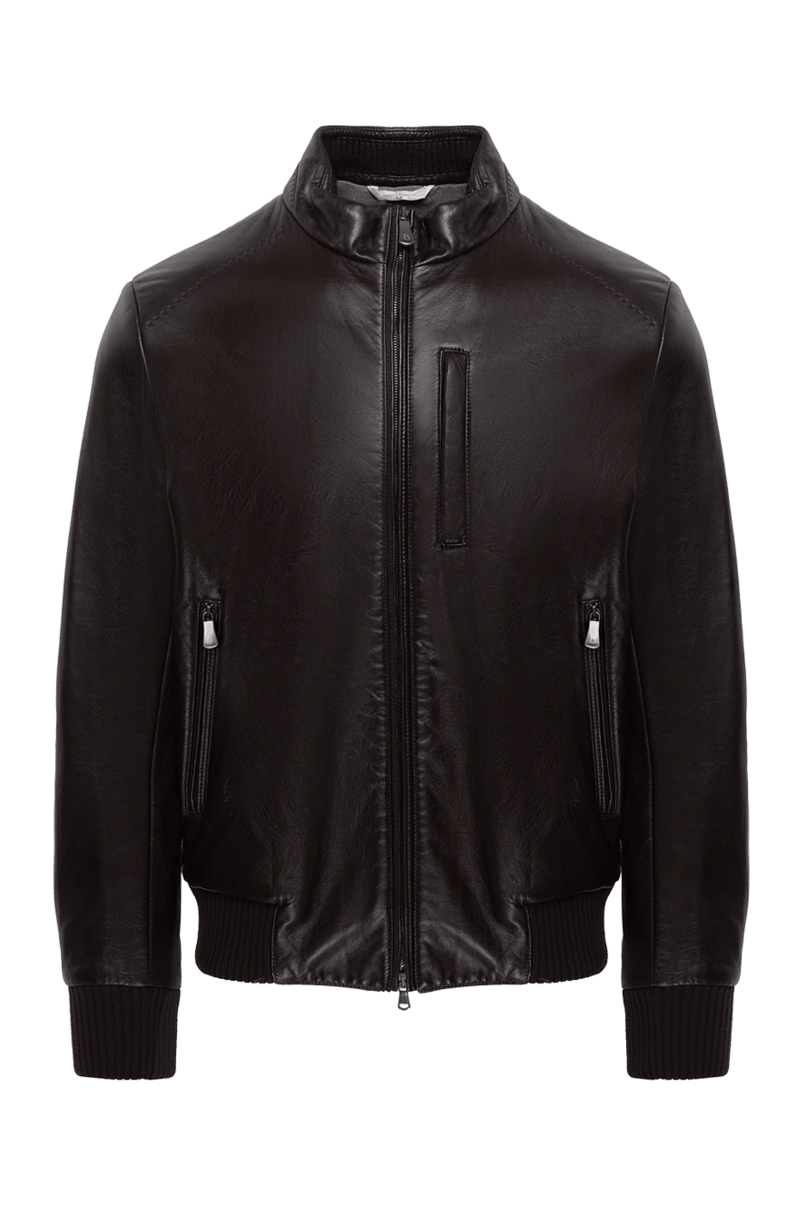 Bilancioni man brown leather jacket for men купить с ценами и фото 146827 - photo 1