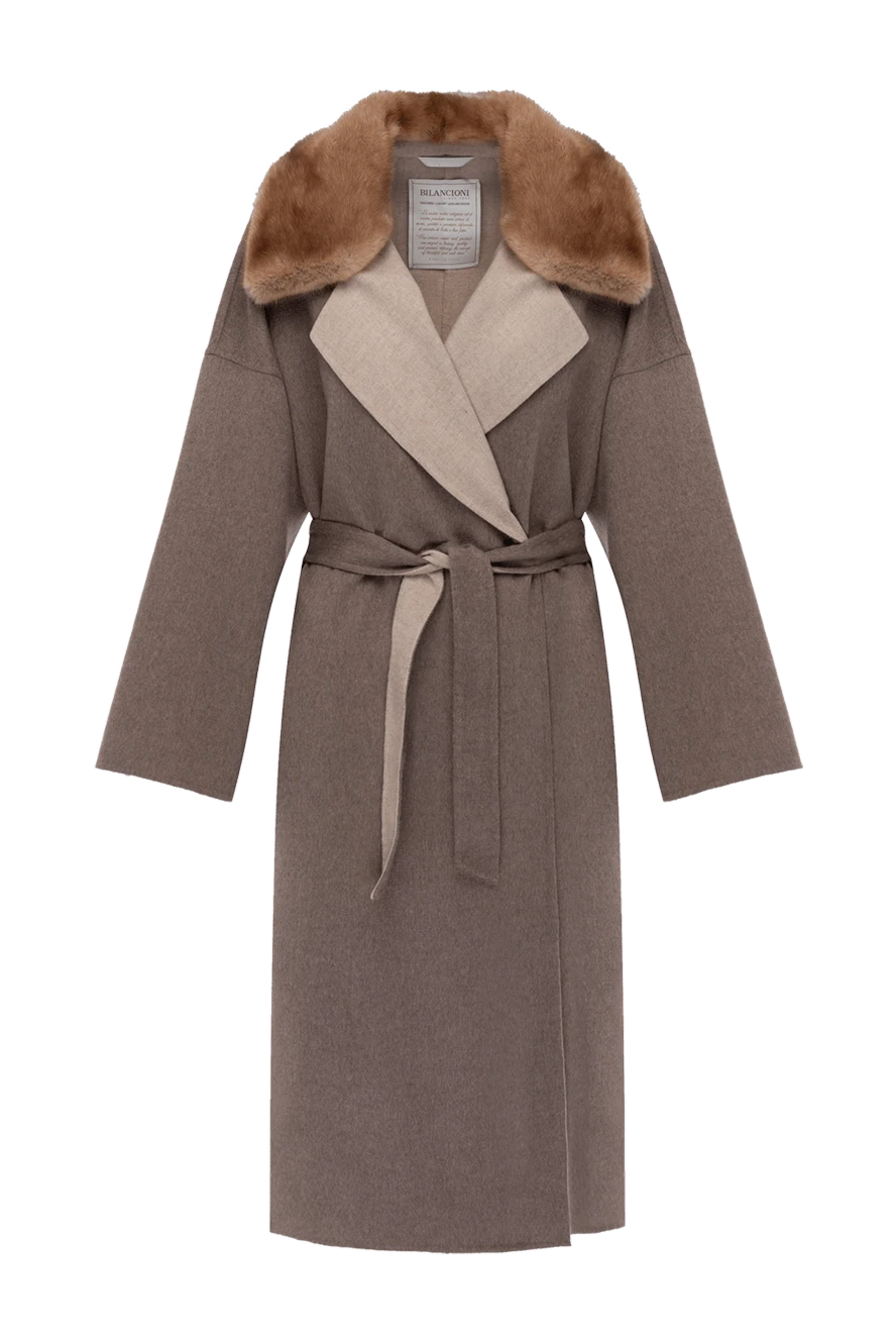 Bilancioni woman women's beige coat купить с ценами и фото 146880 - photo 1