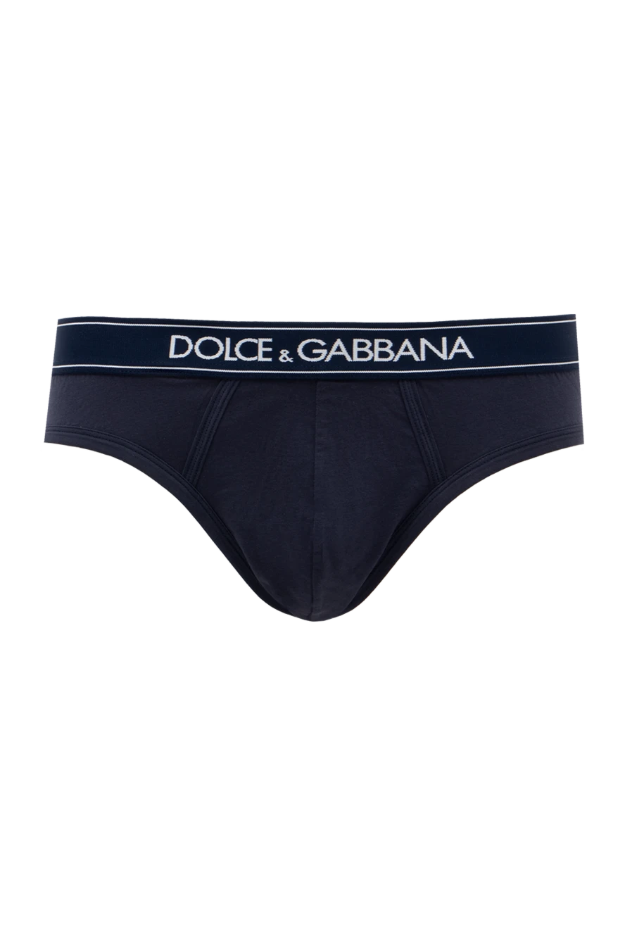 Dolce & Gabbana man briefs made of cotton and elastane, blue for men купить с ценами и фото 146904 - photo 1