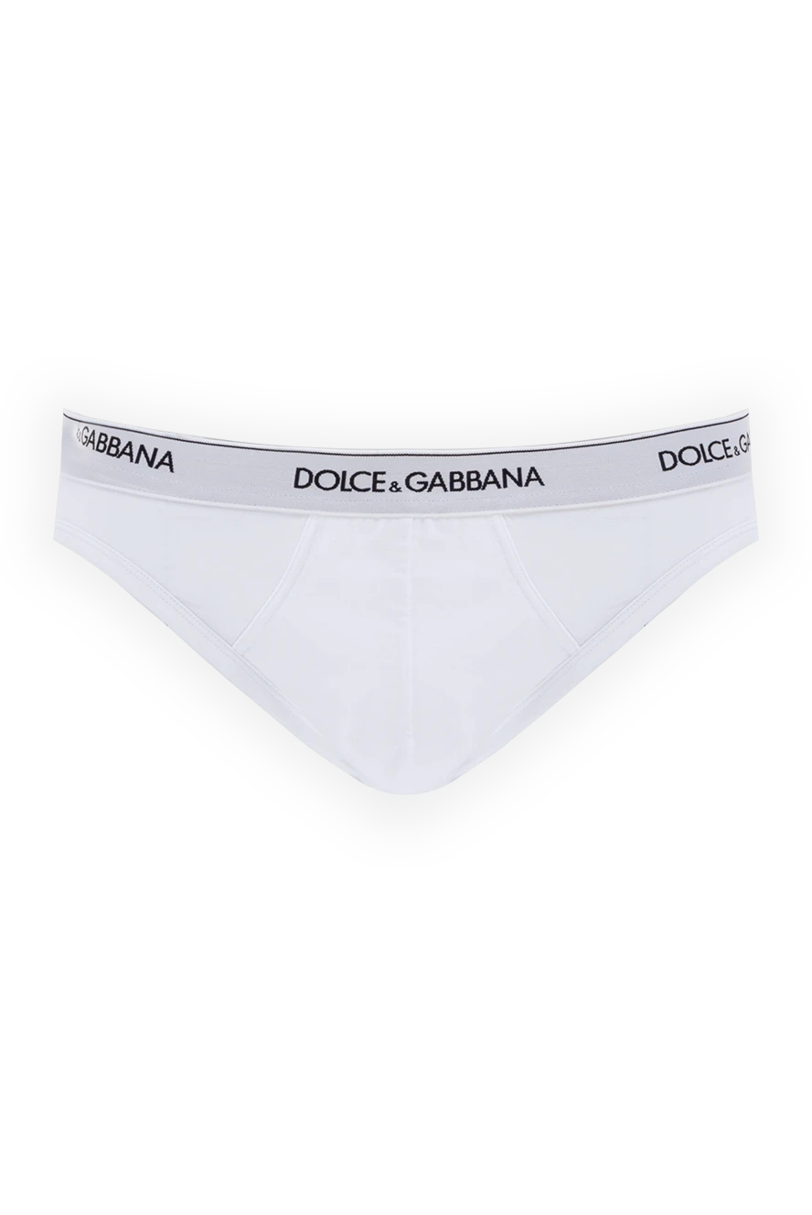 Dolce & Gabbana man white men's briefs made of cotton and elastane купить с ценами и фото 146916 - photo 1