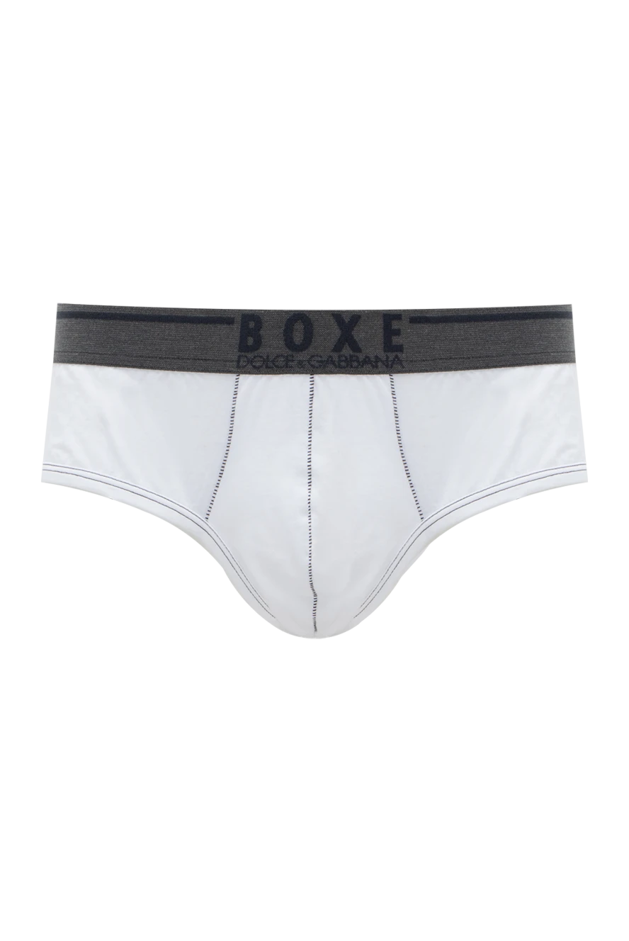 Dolce & Gabbana man white cotton briefs for men купить с ценами и фото 146922 - photo 1