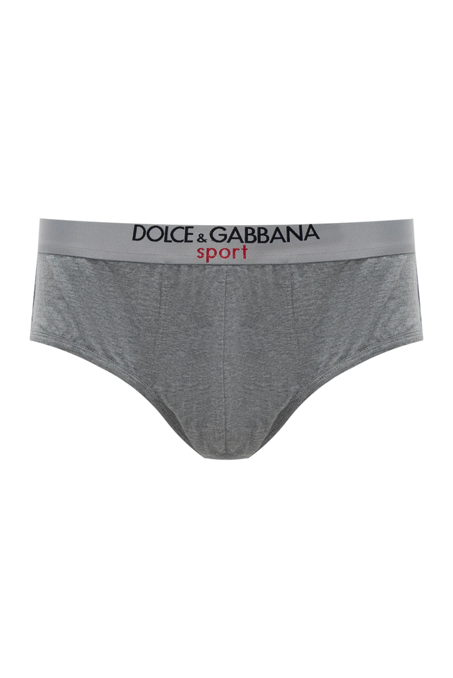 Dolce & Gabbana man men's gray cotton briefs купить с ценами и фото 146924 - photo 1