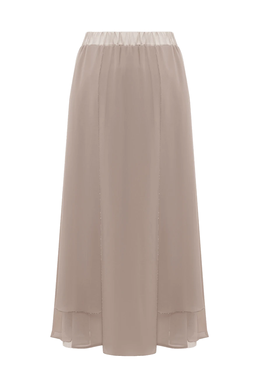 Peserico woman beige polyester skirt for women купить с ценами и фото 146968 - photo 1