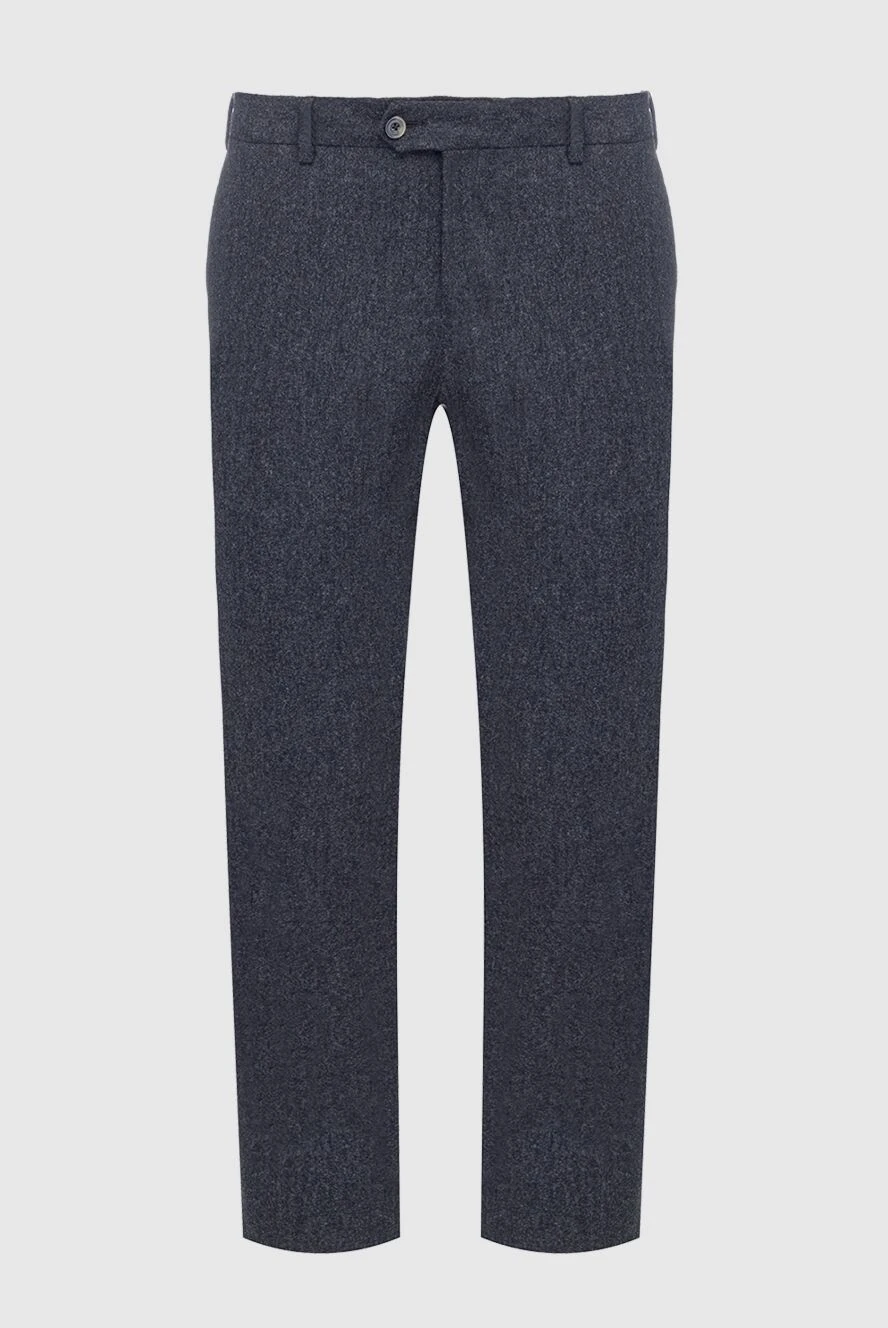 Cesare di Napoli man men's gray wool and cashmere trousers купить с ценами и фото 147008 - photo 1