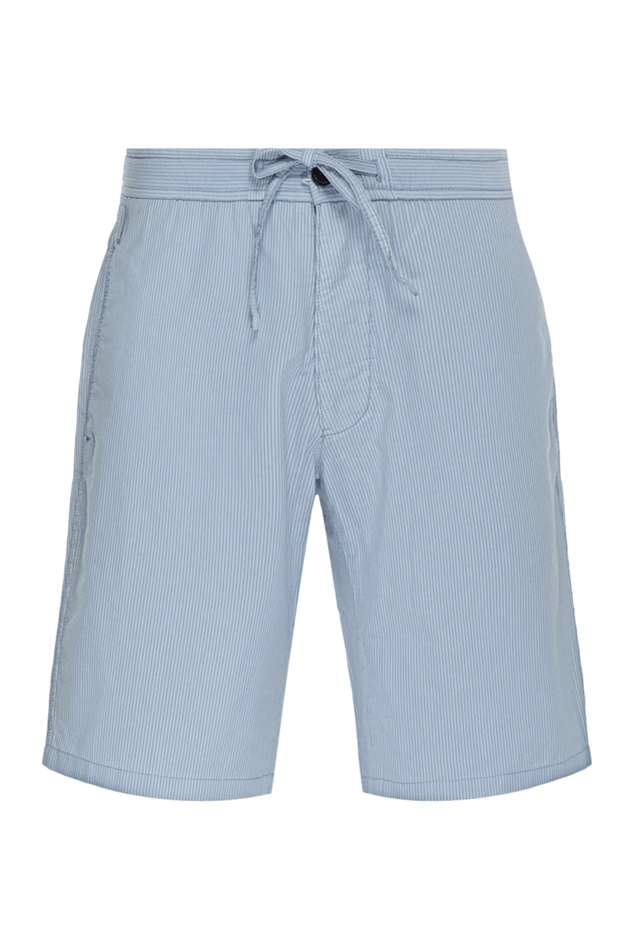 Armani man cotton and polyester shorts blue for men купить с ценами и фото 147021 - photo 1