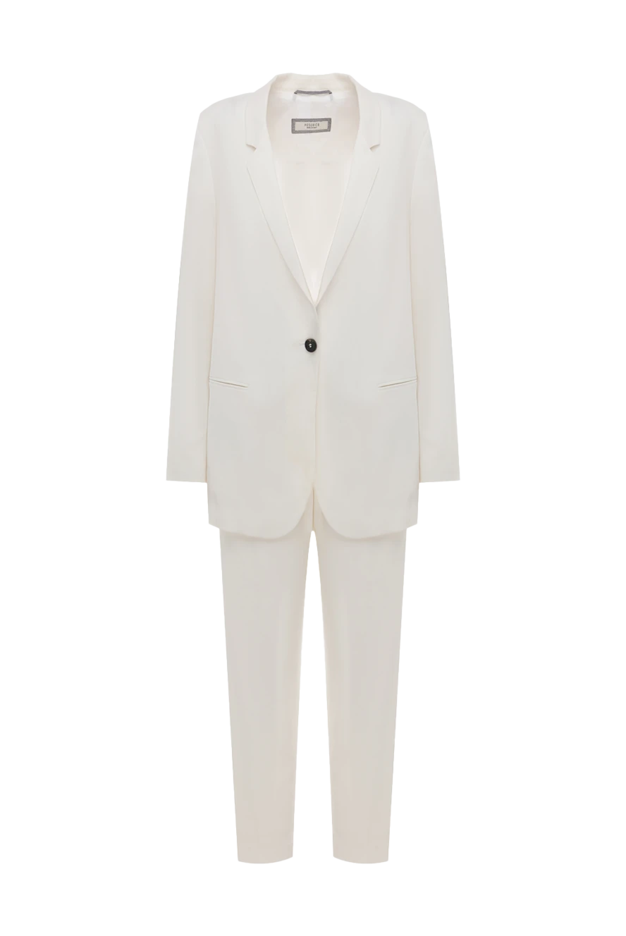 Peserico woman women's white trouser suit купить с ценами и фото 147125 - photo 1