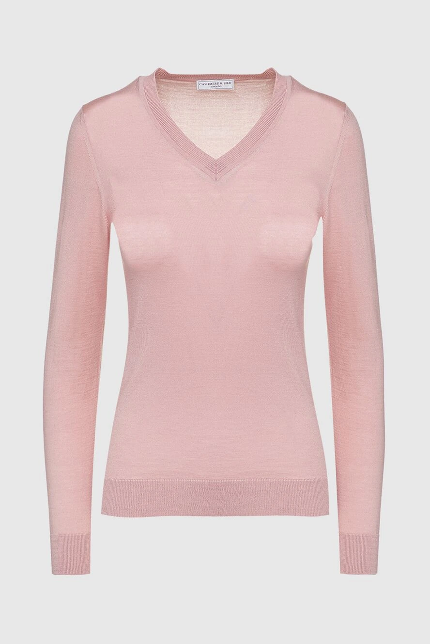 Cashmere & Silk Milano woman pink jumper for women купить с ценами и фото 147160 - photo 1