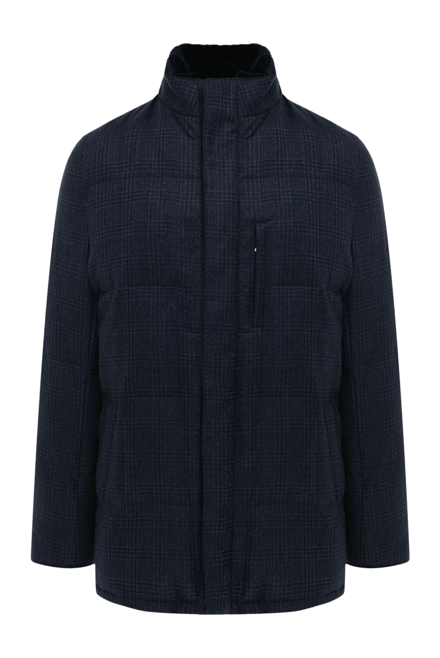 Roger Pinault man down jacket men's cashmere blue купить с ценами и фото 147197 - photo 1