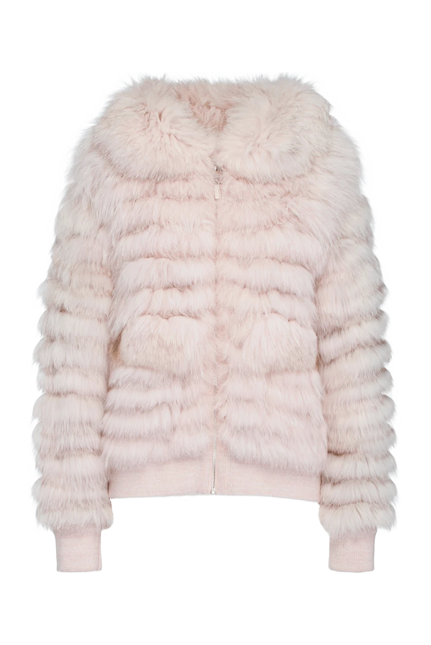 Max&Moi woman women's pink natural fur jacket купить с ценами и фото 147274 - photo 1