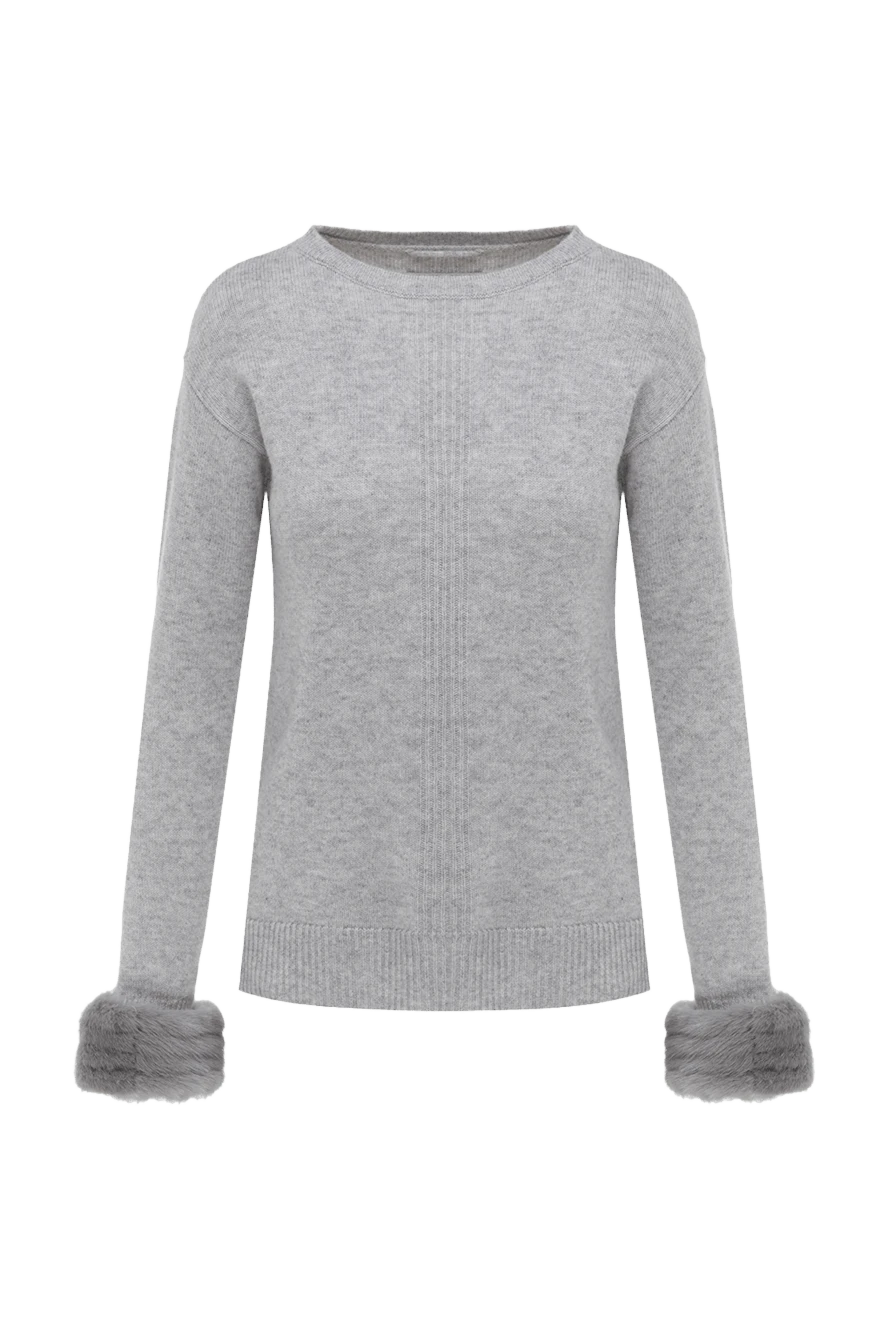 Max&Moi woman gray wool and cashmere jumper for women купить с ценами и фото 147301 - photo 1