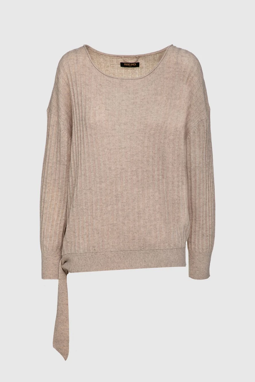 Max&Moi woman beige wool and cashmere jumper for women купить с ценами и фото 147303 - photo 1