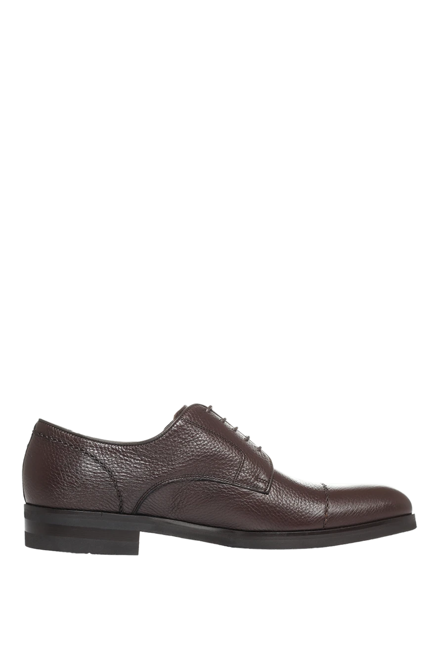 Cesare di Napoli man brown leather men's shoes купить с ценами и фото 147316 - photo 1