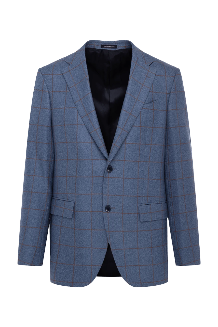 Sartoria Latorre man blue wool jacket for men купить с ценами и фото 147416 - photo 1