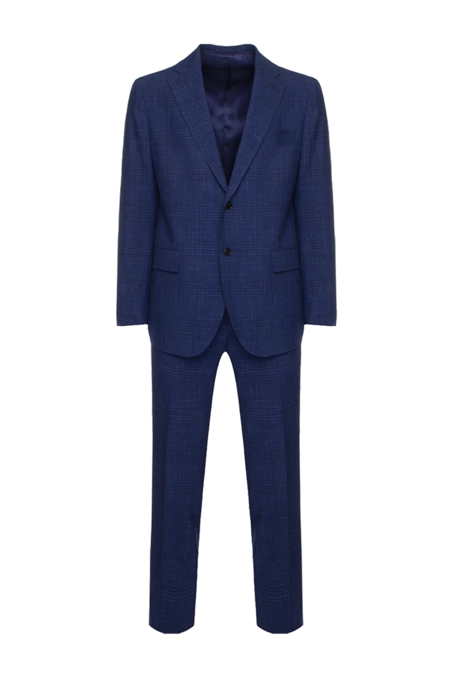 Lubiam textured suit in rich blue color made from natural fibers
147471 - photo 1